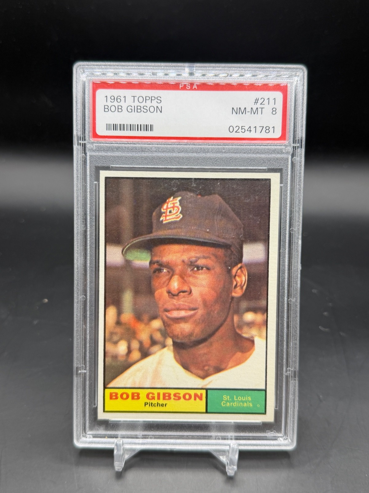 1961 Topps Bob Gibson #211 PSA 8 St Louis Cardinals WC