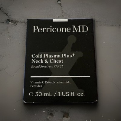 Perricone MD SPF 25 Cold Plasma Plus Neck & Chest Broad 30 ml/1 Fl Oz Exp 08/26