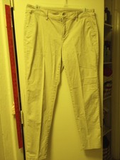Womens Tan LIZ CLAIBORNE Audra Stretch Khakis Pants 12