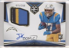 2020 Panini Limited Rookie Patch Auto 75/299 Joshua Kelley #140 Patch Auto 0c3