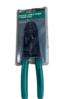 Coaxial Cable Stripper Crimping Tool RG-59 RG-6 Outer And Inner Jacket Non-slip