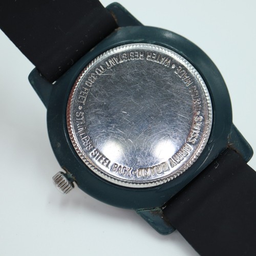 Vintage Swiss Army Watch 40mm Orange Diver Bezel 100m Black Date Dial - Picture 13 of 18