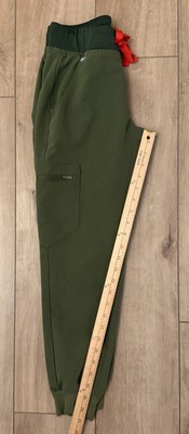 FIGS Dk Olive Scrub Top and Bottom Set-Catarina Top XXS/Zamora
