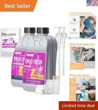 Professional Quality 68OZ Epoxy Resin Kit - Crystal Clear, Durable  Easy Mix