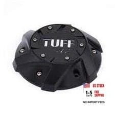 Kimoo Satin Black TUFF at Wheels C611901 Wheel Center Hub Cap CCTT11DDSBC