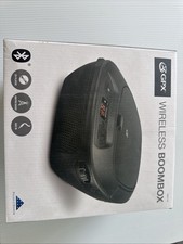 GPX Bluetooth Boombox BCB117B CD Player AM/FM Radio, New