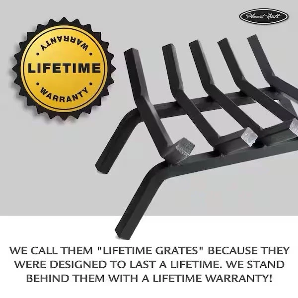 Pleasant Hearth 21” Steel Fireplace Grate - Image 3 of 4