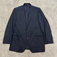 Brooks Brothers 1818 Fitzgerald 41R Navy Pinstripe Saxon Wool Blazer Suit Jacket