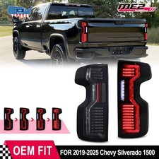 LED Tail Lights Sequential Turn Signal For 2019-2026 Chevy Silverado 1500 Rear