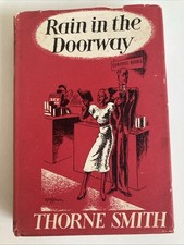 Vintage Rain in the Doorway by Thorne Smith 1957 Dust Jacket Methuen Decor