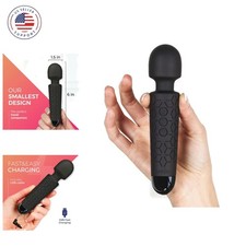 Micro Personal Massage Wand Smallest Strongest Handheld Cordless Massager, St...