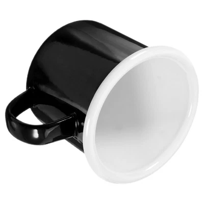 Emaille-kaffeebecher Tasse Wiederverwendbare Kaffeetasse Mehrwegbecher - Bild 1 von 4