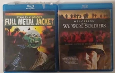 Lot of 2 Blu-Rays - Vietnam War Films - Full Metal Jacket / We Were Soldiers