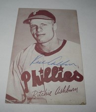 Richie Ashburn Cards, Rookie Card and Autographed Memorabilia Guide 25