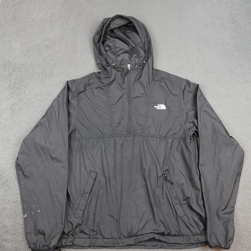 North Face Jacke Herren Medium schwarz Kapuzenpullover Windbreaker Outdoor Mantel