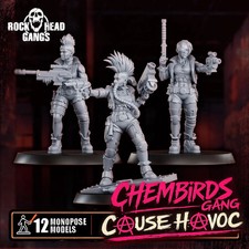 Chembirds   Sci-Fi Punk Gang of 12 Soldiers -...