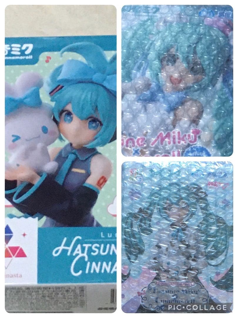 SEGA Hatsune Miku x Cinnamon Roll Collaboration Figure 3-Piece Set