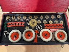 1928 AC Gilbert Erector No 7 1/2 White Truck Set Inv  Organized - 99 complete