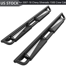 6 Running Boards For 2007-2018 Chevy Silverado 1500 Crew Cab Nerf Bar Side Step 6 Running Boards For 2007-2018 Chevy Silverado 1500 Crew Cab Nerf Bar Side Step