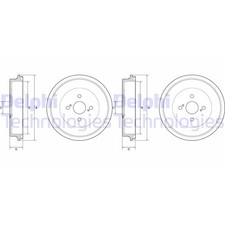 Tambour de frein Toyota COROLLA