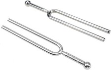 2 Pcs Tuning Fork Set Key of A 440Hz / C 523Hz Tuning Fork for Violin Guitar ...