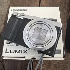 Panasonic Lumix DMC-ZS50 Digital Camera - Silver TESTED WORKS W Box Papers