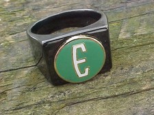 1958 1959 1960 Ford Edsel "E" Black Ring Size #11 NOS Unique Logo Hi-Quality