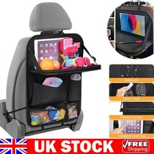 Car Seat Organizer With Folding Tray Car Storage Organizer Protectors Kick Mats