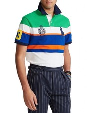 Polo Ralph Lauren RLYC Yacht Club Yachtsman Striped Polo Shirt Men's Size XL