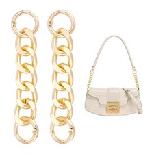 UNICRAFTALE 2Pcs 4.25" Purse Extender Chain Light Gold Bag