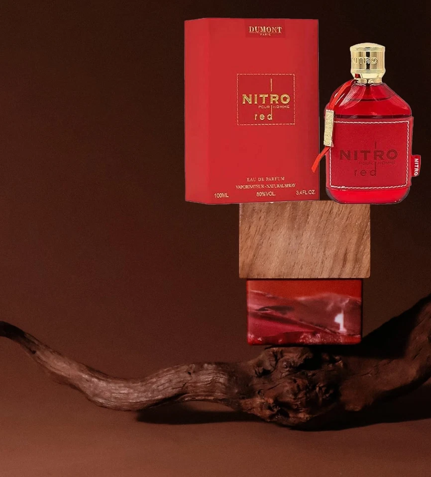 NITRO RED - 3,5 oz (aproximadamente 96,4 ml) - eau de toilette - Perfume de lujo para hombre Foto 2 de 4