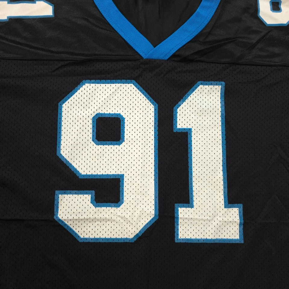 Camiseta vintage de los Carolina Panthers para hombre 52 2XL negra Kevin Greene Champion años 90 EE. UU. Foto 2 de 4