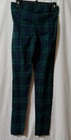 Old Navy dark green plaid leggings M casual pants NWT — photo 2