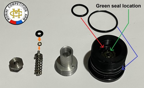 CM Morini Pistol o'ring seals set / Service kit 162Ei / 162Mi / 162E & Cylinder - Afbeelding 6 van 7