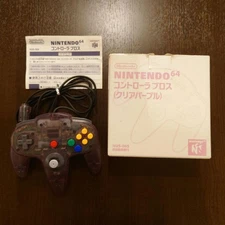 [Box and manual included] Not for sale Controller Pros (Clear Purple) Nintendo