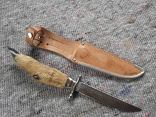 Brieföffner Messer mit Lederscheide aus Bergen Norwegen