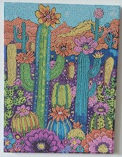 Cactus Diamond Painting Art Canvas - Ready to Display - Home Decor.