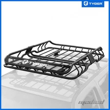 TYGER Roof Mounted Cargo Basket Luggage Carrier Rack Heavy Duty L47"xW37"xH6"