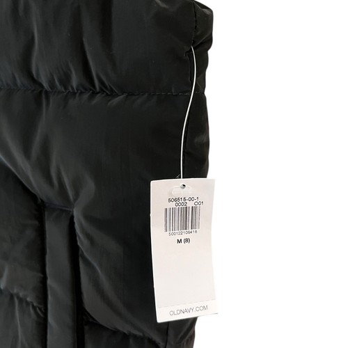 OLD NAVY Kids Black Size 8 Sleeveless Water Proof Puffer Zip Up Vest - Picture 8 of 8