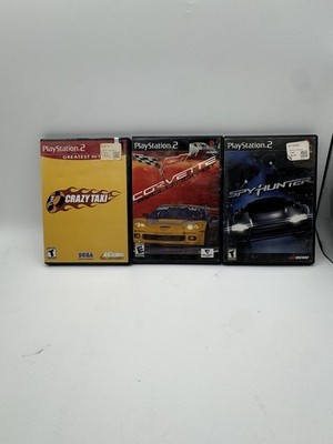 PS2 Game Lot   Crazy Taxi (Greatest Hits), Corvette Evolution GT & Spy Hunter