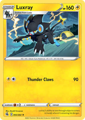 Luxray 093/264 R Fusion Strike Pokemon NM/M | eBay
