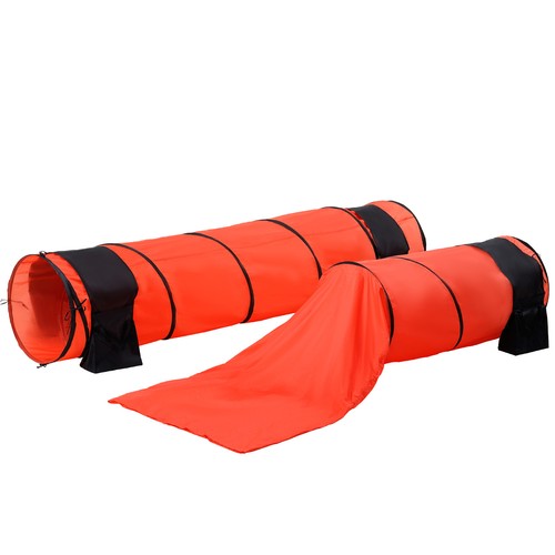 VEVOR Dog Agility Training Equipment 7 PCS Set Upgrade w/ Hurdles 2 Tunnels Ring - Picture 9 of 12