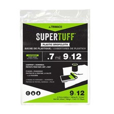 Trimaco Drop Cloth,LDPE,9 ft.L,0.7 mil 03307 Trimaco 03307 5 ft x 15 ft