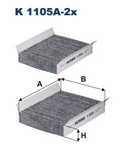 Fits FILTRON K 1105A-2X CABIN FILTER ALFA ROMEO 147, 156, CROSSWAGON  ⭐UK Stock⭐