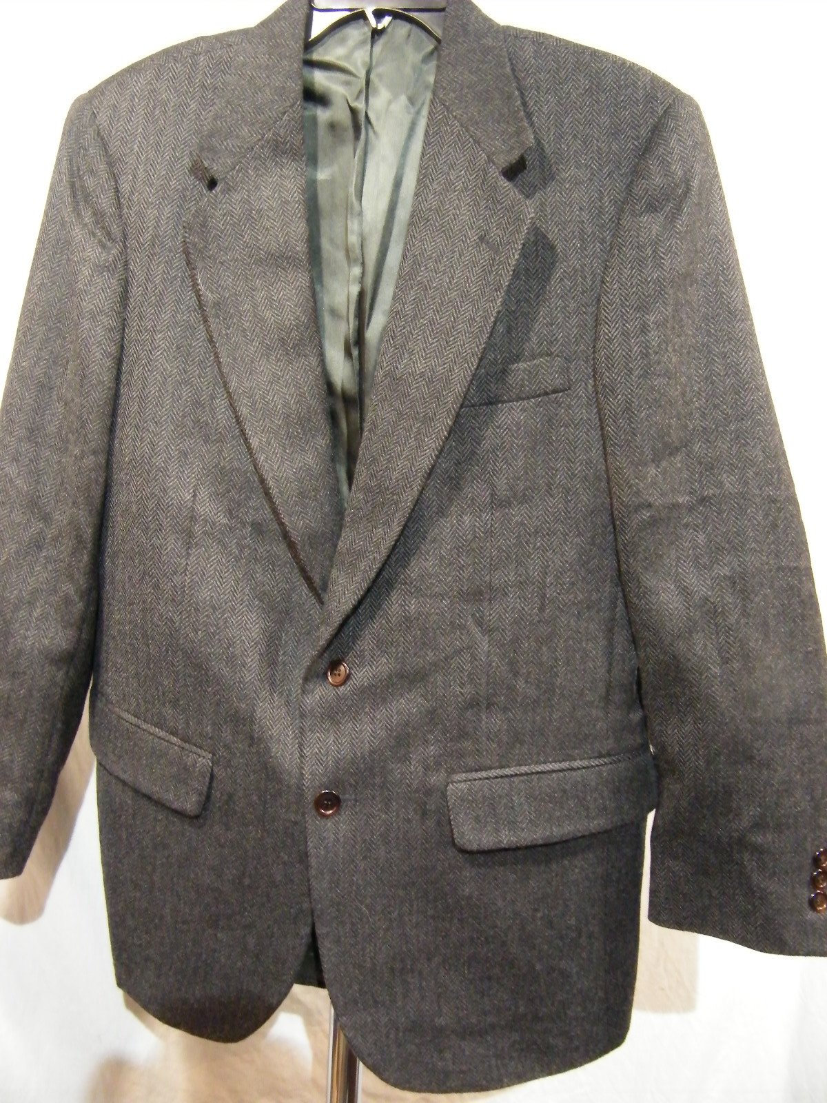 STANLEY BLACKER Herringbone 2 Button Single Vent … - image 1