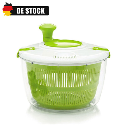 Salatschleuder Salattrockner 5L Gemüseschleuder Gemüsetrockner Salad Spinner