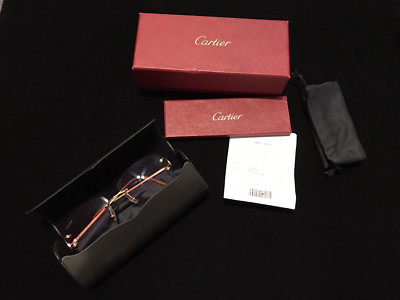 Cartier rimless sunglasses fred glasses BIG C decor CT0092O