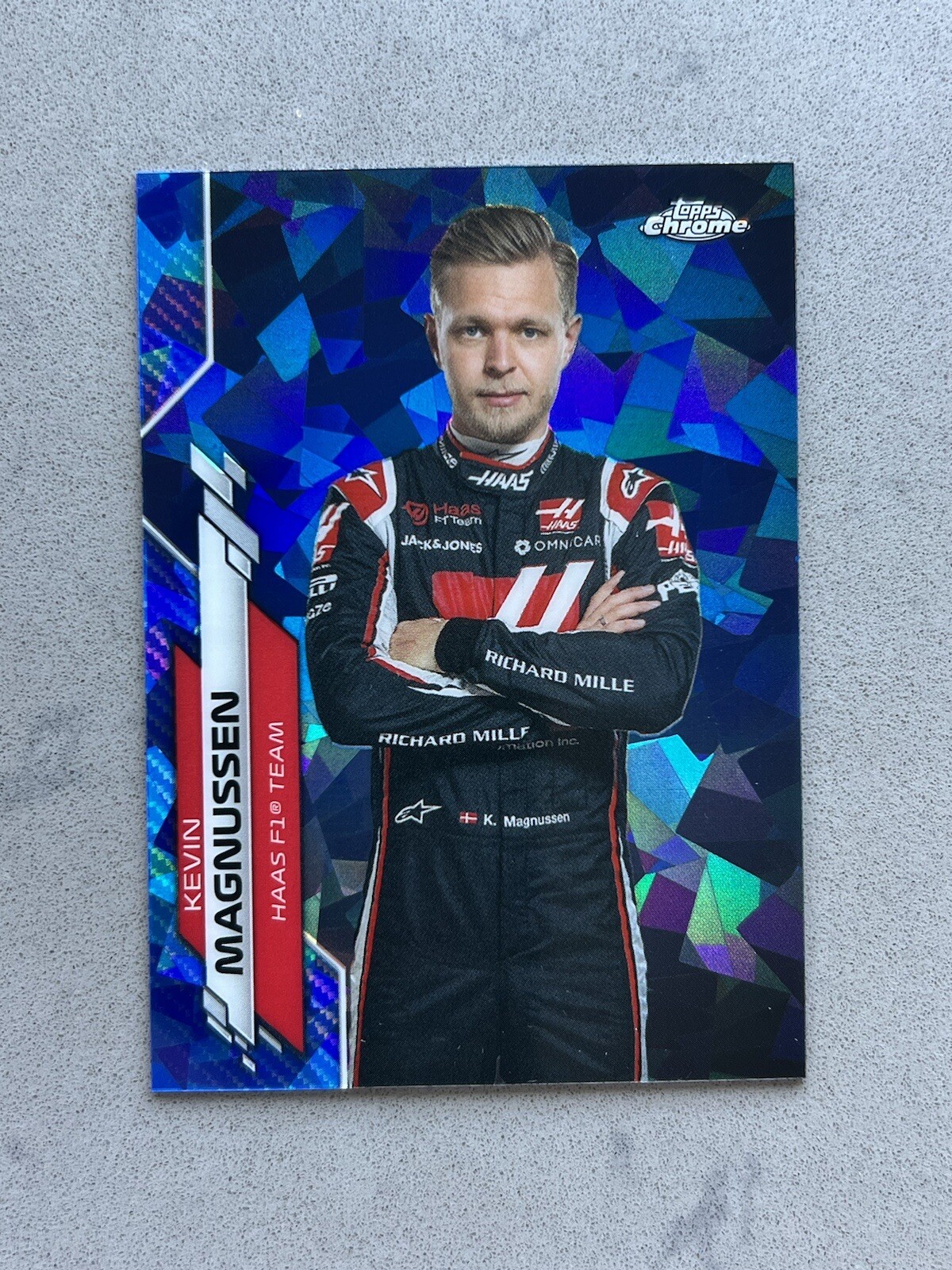 2020 Topps Chrome Sapphire Formula 1 Kevin Magnussen Card #18 Haas F1 Base