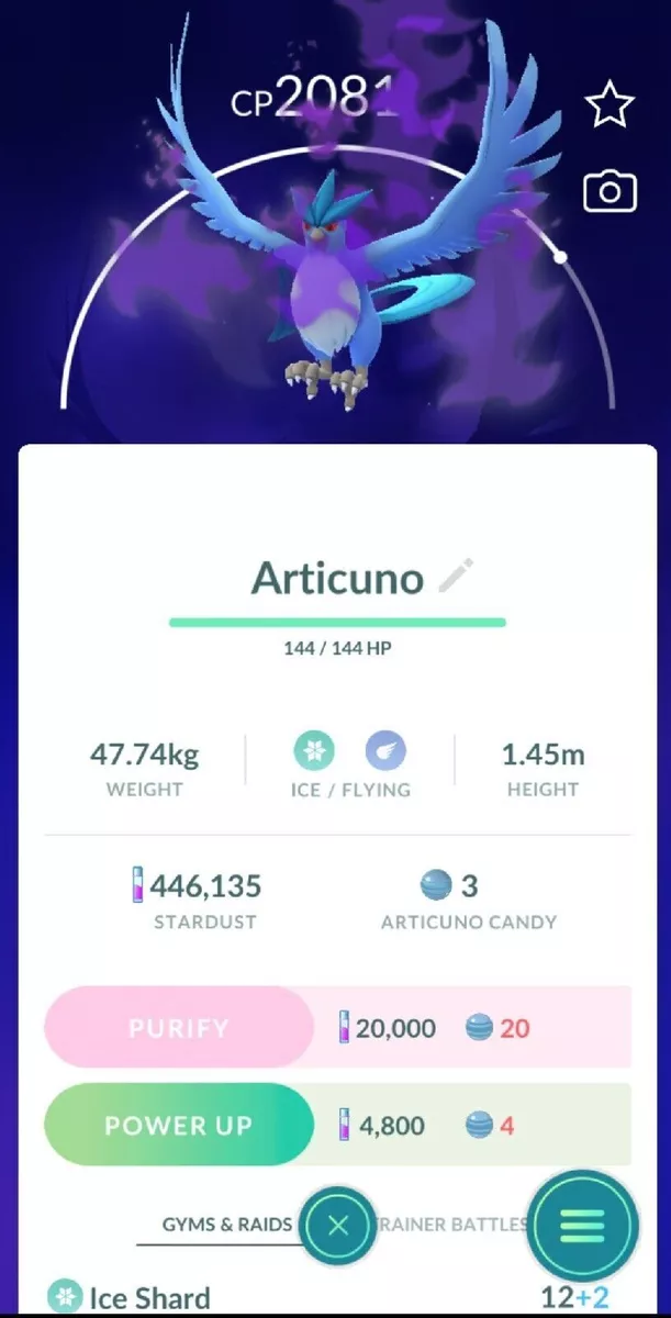 How to get Shadow Shiny Articuno in Pokémon GO 