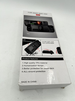 DLseego Steam Deck TPU Protective Case Shockproof Shell Soft Non-Slip Black